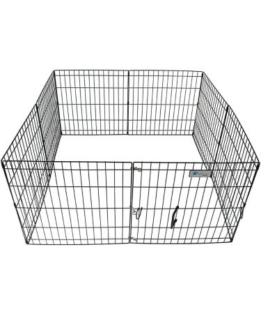 GOGO ValuPlanet 24-Inch Black Epoxy Folding Dog Exercise Pen - Buy Online on GoSupps.com