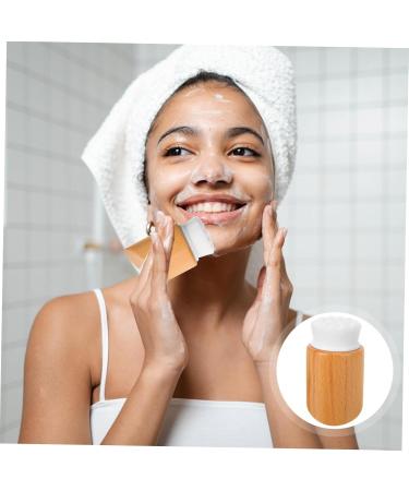 Beech Wood Facial Cleansing Brush | Eco-Friendly Face Scrubber for Skincare | Manual Facial Cleaning Brush - Buy Online on GoSupps.com