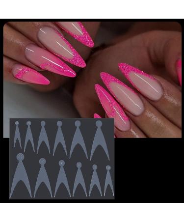 Niceneeded 60 Silicone Dual Nail Shape Stickers - Premium Nail Extension Gel Forms for Quick Dual Nail Structure - Buy Online on GoSupps.com