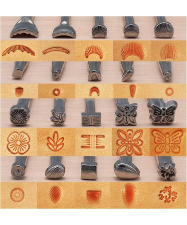 Leather Stamping Tools Kit for Saddle Making - Set with Carving Tools, Hammer and Accessories - Buy Online on GoSupps.com