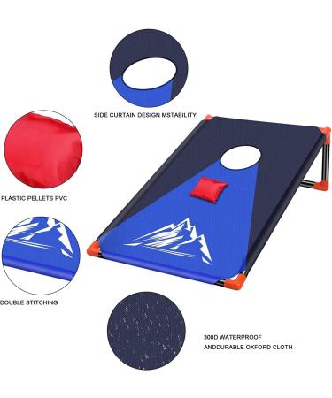 Cornhole Toss Game Set - Portable Outdoor 2-in-1 Camping Game with 8 Bean Bags & Carrying Bag for Kids - Backyard, Lawn, Beach Fun by NZQXJXZ - Buy Online on GoSupps.com