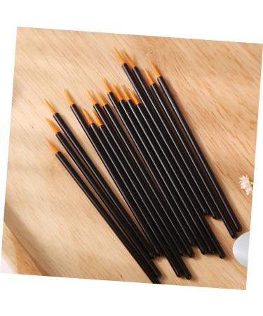 VINTORKY 100pcs Disposable Eyeliner Brush Eyeshadow Makeup Tools Lip Black Artificial Fiber - Buy Online on GoSupps.com