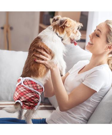Soft Reusable Dog Diapers for Bitches - High-Suction Incontinence Pants 3-Pack (Pattern 4 M) - International Shipping Available - Buy Online on GoSupps.com