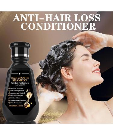 Hair Growth Shampoo 250ml Hair Thickening Shampoo Natural Deep Cleansing Conditioner for Strengthening Soothing Scalp Volume Boost - Buy Online on GoSupps.com