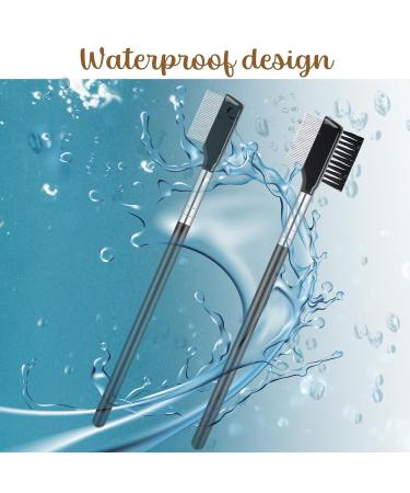Dual Eyebrow Brush & Metal Eyelash Comb - 2 in 1 Spoolie & Separator for Perfect Eyebrows | Stainless Steel Mascara Comb | Shop Now - Buy Online on GoSupps.com