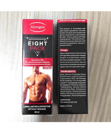 2-Pack Abdominal Cream Men Abdominal Muscle Cream Anti Cellulite Slimming Eight-Pack abs Fat Burning Cream abs Muscle Stimulator Cream Remove Fat Cells Firm and Tone Abdominal Muscles - Buy Online on GoSupps.com