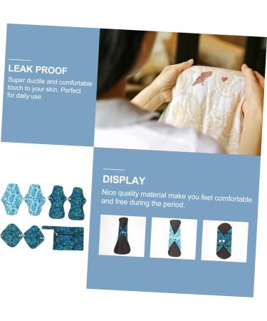 Napkin Set: Women's Bamboo Charcoal Menstrual Pads for Adults - Reusable Cloth Towels and Linen Briefs - Buy Online on GoSupps.com