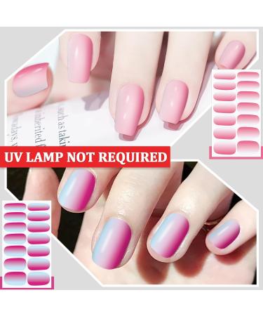 SILPECWEE 16 Sheets Fluorescent Nail Wraps - Self-Adhesive Nail Polish Stickers for Women | Gel Nail Strips & 1 Nail File - Vibrant Fingernail Manicure Decor - Buy Online on GoSupps.com
