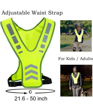 TOURUN Reflective Running Vest Gear with Pocket | Safety Reflective Vest for Night Cycling and Running | For Women, Men, and Kids - Buy Online on GoSupps.com