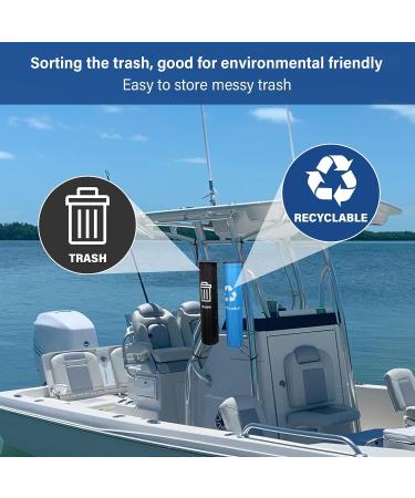Affordura Boat Trash Bag - Portable Can with PVC Cover & 2 Large Bags - Buy Online on GoSupps.com