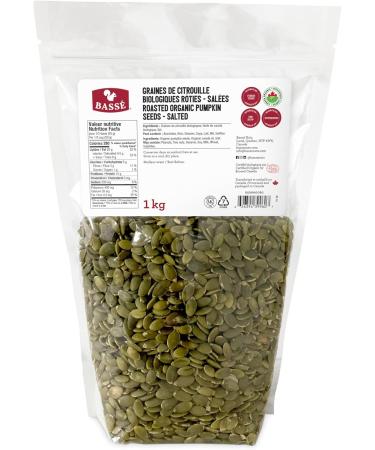 Bass Organic Dry Roasted & Shelled Pumpkin Seeds 1kg - Buy Online on GoSupps.com