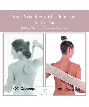 Exfoliating Back Scrubber for Shower - Loofah Body Washer for Men & Women - Buy Online on GoSupps.com