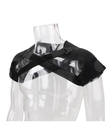 Shoulder Stability Brace | Sweat-Wicking Double Shoulder Support for Lifting & Running - Improved Posture & Comfort (L - Buy Online on GoSupps.com