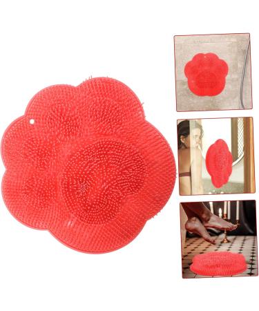 Beavorty Lazy Back Rub Pad Foot Massager Foot Brush Cleaner Skin Cleaning Scrubber Pink - Buy Online on GoSupps.com