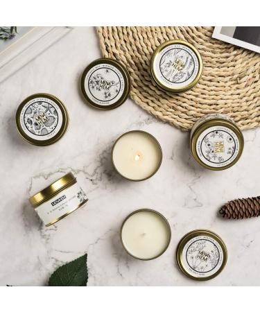 Natural Scented Ocean Perfume Candle - Handmade Soy Wax Aromatherapy Gift for Stress Relief & Meditation | Portable Travel Tin - 15 Hours Burn Time (Gold - Buy Online on GoSupps.com