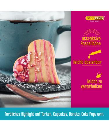 Decocino Bio Cake Drip Red - 40g | Organic Ready-to-Use Cake Glaze for Drip Cakes & Cake Pops - Palm Oil Free - Buy Online on GoSupps.com