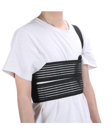 Milltrip Broken Rib Brace Unisex Men Women Breathable Rib Chest Protector Belt(M) Medium