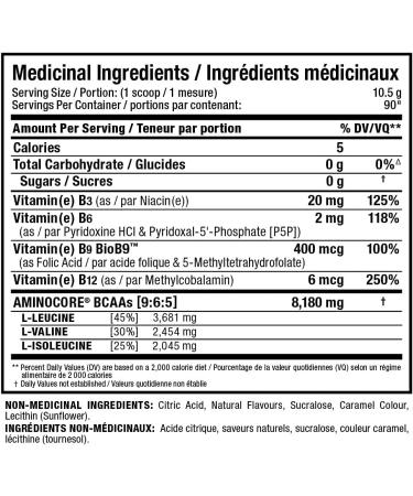 ALLMAX Nutrition - Aminocore BCAA - 8g BCAAs - 100% Pure Branch Chained Amino Acids - Gluten Free - Sweet Tea - 945 Gram Sweet Tea 945.0 g (Pack of 1) 8g Bcaas - Buy Online on GoSupps.com