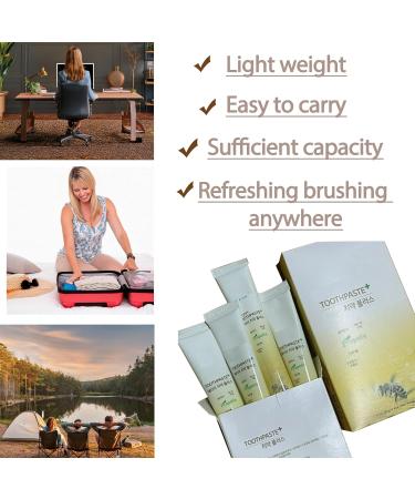 Lightness& Travel Size Toothpaste Contains Green Propolis Refreshing Finish for A.T.O.M.Y. Green Propolis Toothpaste Plus (50g x 4 Tube) - Buy Online on GoSupps.com