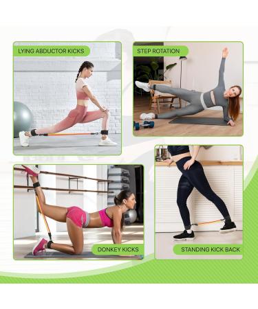 Magshion Ankle Resistance Bands - Adjustable Leg Bands for Women's Hip Fitness Training - 4 Levels of Resistance for Effective Workouts - Buy Online on GoSupps.com