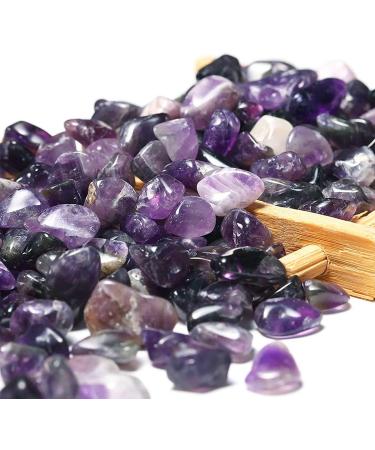 WAYBER Irregular Crystal Quartz Stones 1lb - Purple Decorative Pebbles for Aquariums, Tanks, Vases, Air Plants, Succulents - Buy Online on GoSupps.com