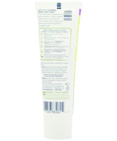 Tom's Of Maine Wicked Cool Mild Mint Kids Toothpaste | Fluoride Free | 4.2 oz | Pack of 1 - Buy Online on GoSupps.com