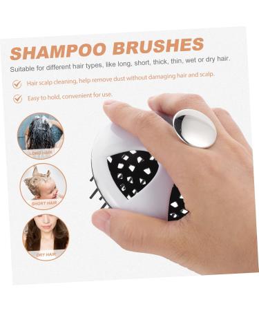 Mikinona Shampoo Kamm - Compact Scalp Massager Brush Hotel-Grade Wear-Resistant 9x8cm White | International Shipping Available - Buy Online on GoSupps.com