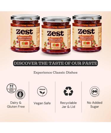 Zest Vegan Sundried Tomato Paste Pack of 6 x 170g - Buy Online on GoSupps.com