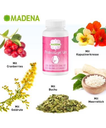 Madena Probiogyn Uro - Lactic Acid Bacteria & Bifidobacteria for Vaginal Flora with Cranberry & Biotin | International Shipping - Buy Online on GoSupps.com