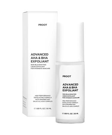 AHA BHA Exfoliant | AHA BHA Exfoliant for Face | AHA BHA Peeling Solution for Face | AHA BHA Exfoliating Serum with High Concentrate of Salicylic Acid Glycolic Acid and Hyaluronic Acid | AHA BHA Exfoliant for Face with Natural and Innovative Skin Rejuvena