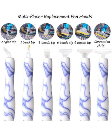 Resin Diamond Painting Pen Kit - White Blue Stylus Drill Pen for Diamond Art, Cross Stitch & Nail Art - Buy Online on GoSupps.com