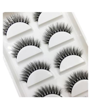 UAMOU 10/50 Boxes 37 Style 5 Pairs Natural 3D False Eyelashes Makeup Fake Eye Lashes Faux Cils Make Up Beauty Maquillaje Cheerfully (Color : 5Pairs S19 Size : 10 Boxes 50Pairs)