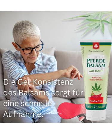 Swissmedicus Horse Balm with Hemp - Warming Muscle & Joint Gel - 25 Natural Extracts - 75ml - Everyday Use - Soothing Relief - Buy Online on GoSupps.com