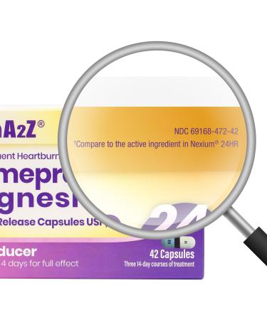 HealthA2Z Esomeprazole Magnesium 20mg Acid Reducer Bundle | 14 Count + 42 Count | Delayed-Release Capsules USP | 24-Hour Protection | Treats Frequent Heartburn Occurring 2 or More Days per Week - Buy Online on GoSupps.com