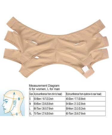 Facial Lifting Slimming Belt V Shape Lift Up Thin Mask for Double Chin Reduction - Daily Wear (Size L) - Buy Online on GoSupps.com