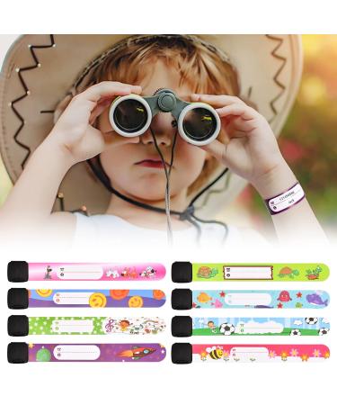 Emergency SOS Bracelet for Kids - 8 Pieces Waterproof Name Bracelets for Boys & Girls | Anti-Loss Travel Accessory - Buy Online on GoSupps.com