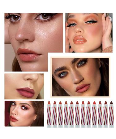 Velvet Silk Lipstick & Lip Liner Set - Long Lasting & Easy to Use | Nudes Makeup Kit for Sexy Lip Tint & High Shade Velvet Mist Effect - Cosmetic Novice's Must-Have - Buy Online on GoSupps.com