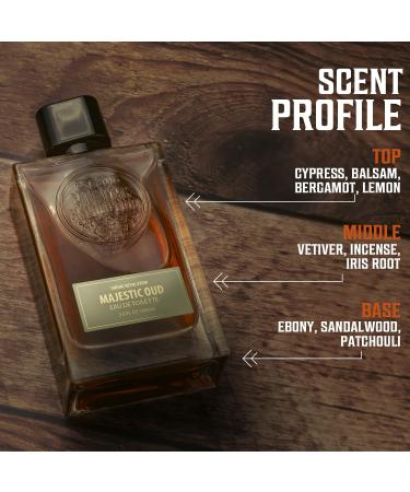 Viking Revolution Majestic Oud Cologne for Men - Earthy Mens Cologne Spray Eau de Toilette - Woody Majestic Oud Perfume for Men with Notes of Cypress Incense Ebony Balsam - Gifts for Men 3.5 Fl Oz Majestic Oud 3.5 Fl Oz (Pack of 1) - Buy Online on GoSupps.com