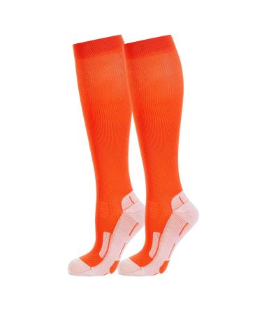 Safersox sports compression socks with tick & mosquito protection and antibacterial finish (Coral 39-42)