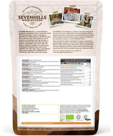 Sevenhills Wholefoods Organic Ginger Powder 400g 400 g (Pack of 1) - Buy Online on GoSupps.com
