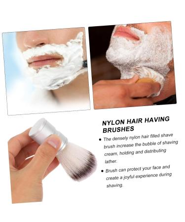 NOLITOY Craft Nylon Shaving Brush for Men | Stainless Steel Handle & Metal Bowl | Perfect Beard & Hair Shaving Solution | International Shipping Available - Buy Online on GoSupps.com