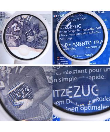 Magnifiers Handheld 5/12Times Handheld Magnifying Glass with 2 Led Lights for Reading Inspection Explodetector Magnifier Comfortable Anniversary - Buy Online on GoSupps.com