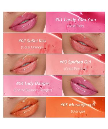 Plumping Lip Oil Trio Set - Hydrating Lip Gloss Tinted Balm Nourishing Glow Care | Transparent Toot for Dry Lips - Buy Online on GoSupps.com