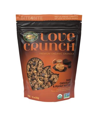 Love Crunch Organic Dark Chocolate and Peanut Butter Granola, Non-GMO, Fair Trade, by Nature's Path, 11.5 Ounce (Pack of 6) Peanut Butter 11.5 Ounce (Pack of 6)