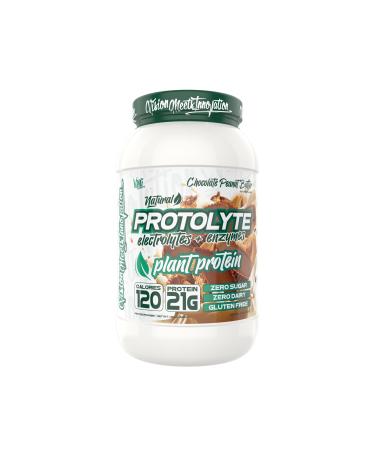 Protolyte Natural Plant Protein by VMI Sports with Electrolytes and Enzymes | Zero Sugar Zero Dairy Gluten Free | 20 G Protein + 10.5 G of EAAs (25 serving Chocolate Peanut Butter) Chocolate Peanut Butter 25.6 Ounce (P
