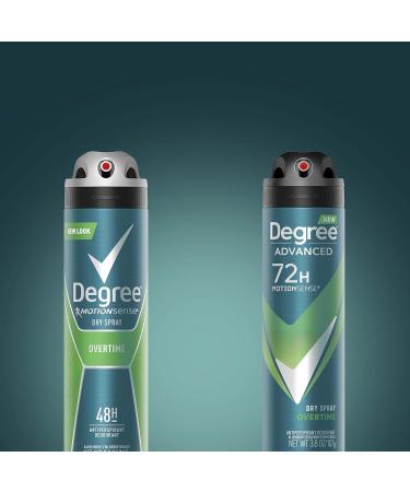 Degree Men Antiperspirant Dry Spray Overtime - MotionSense Technology - 3.8 oz | International Shipping Available - Buy Online on GoSupps.com
