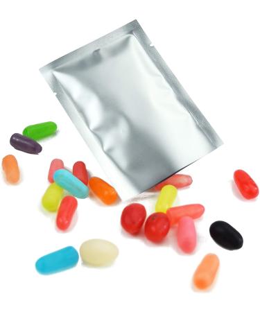 200 PCS Metallic Mylar Foil Open Top Sealable Bags - Silver (6x9cm) | QQ Studio - Buy Online on GoSupps.com