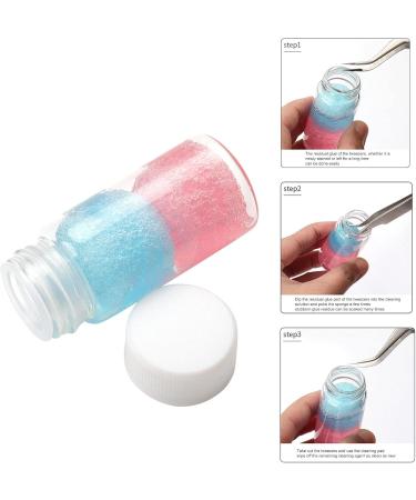 30ml Tweezer Cleaning Sponge Balls Without Residue Increase Friction Cleaning Tool Tweezers Cleaner Removal Liquid And Sponge Ball For Girl - Buy Online on GoSupps.com