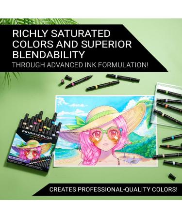 Prismacolor Premier Double-Ended Manga Art Markers - 12 Pack - Buy Online on GoSupps.com