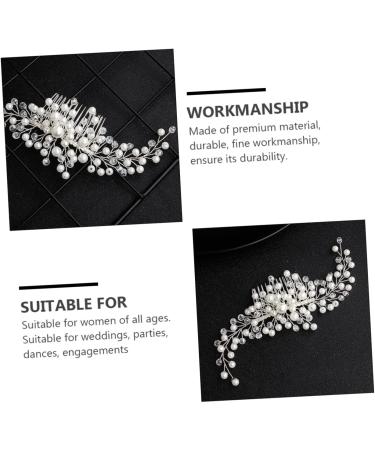 Angoily 1 Pc Hair Comb Women Decorative Hairpin Hairpins Crystal Headpiece Hair Accessory Hair Decorations Clip for Hair Wedding Hair Side Combs Dress Bride Accessories Alloy - Buy Online on GoSupps.com